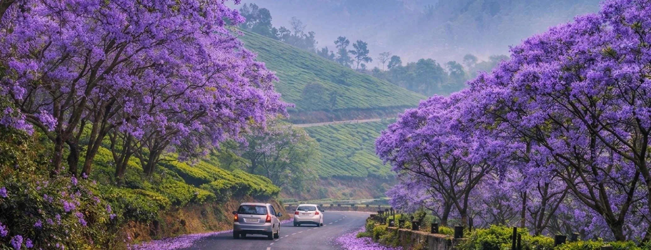The Magic of Purple: Jacaranda Bloom in Munnar
